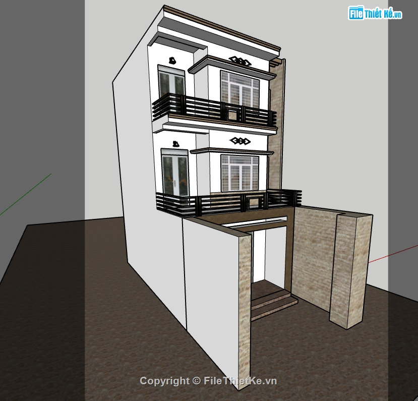 file nhà 3 tầng,mẫu nhà 3 tầng,nhà 3 tầng su