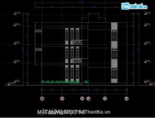 3 tầng,nhà 3 tầng,file cad 3 tầng,file nhà 3 tầng