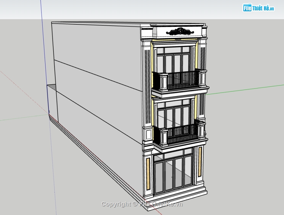 mẫu nhà 3 tầng,su nhà 3 tầng,model su nhà 3 tầng