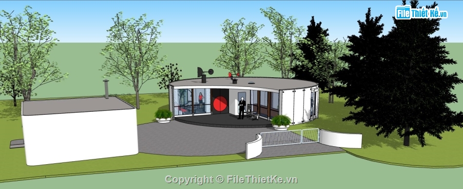 nhà cấp 4 hiện đại,nhà cấp 4 sketchup,sketchup nhà cấp 4,sketchup nhà cấp 4 hiện đại