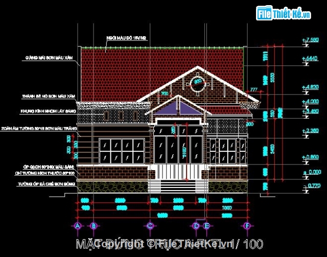 mẫu nhà cấp 4,thiết kế nhà mái thái,nhà 1 tầng đẹp