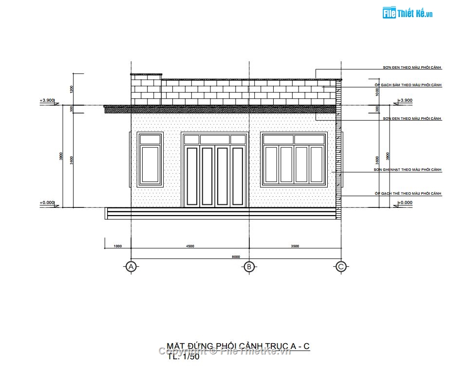 nhà cấp 4,mẫu nhà cấp 4,nhà cấp 4 hiện đại,bản vẽ nhà cấp 4