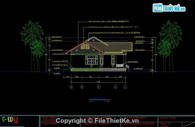 nhà cấp 4,kiến trúc nhà cấp 4,nhà cấp 4 mái thái