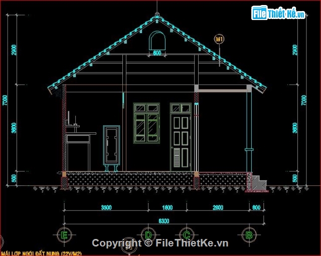 kiến trúc nhà dân,Nhà ở gia đình,nhà cấp 4 nông thôn,nhà cấp 4 nông nghiệp