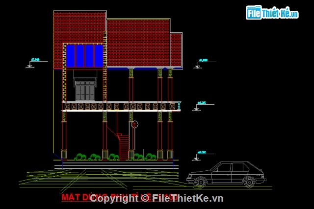 nhà dân dụng,nhà dân dụng 2 tầng,thiết kế nhà 2 tầng