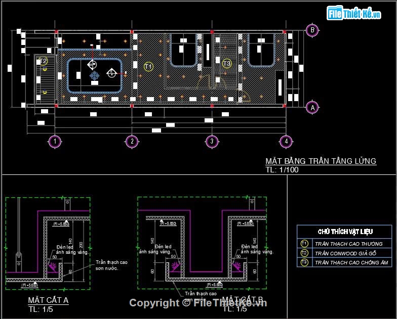 Mẫu nhà gác lửng,nhà gác lửng,bản vẽ nhà gác lửng 5x15