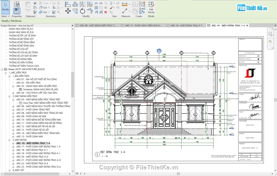 revit nhà cấp 4 9x11.5m,mẫu công trình revit,nhà vườn mái thái 9x11.5m,nhà mái thái 9x11.5m,biệt thự full (file revit),file revit biệt thự