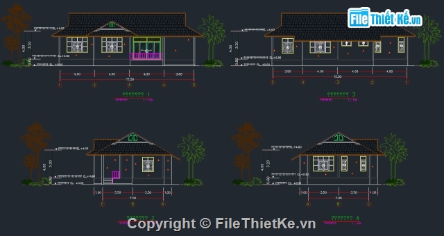 nhà cấp 4 mái thái,mái thái hiện đại,nhà trệt mái thái