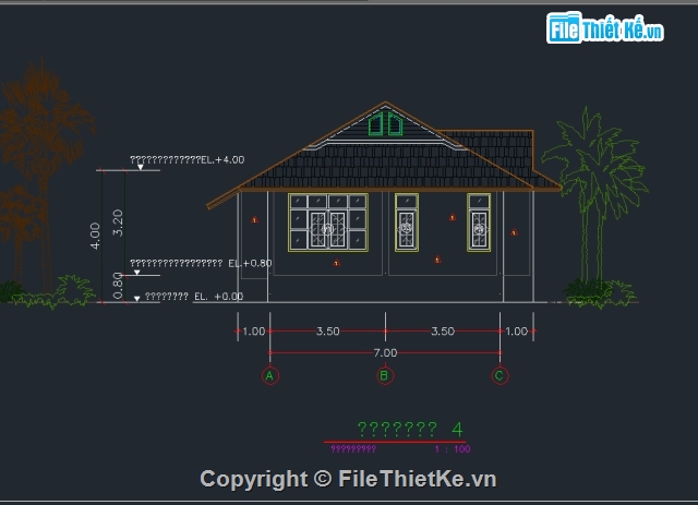 nhà cấp 4 mái thái,mái thái hiện đại,nhà trệt mái thái