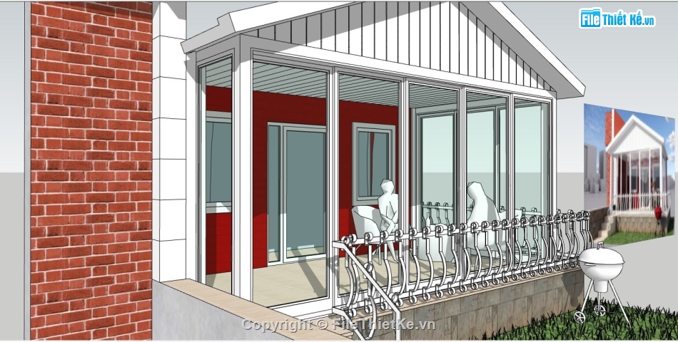 file su nhà nghỉ,mẫu nhà dừng nghỉ,sketchup nhà dừng nghỉ