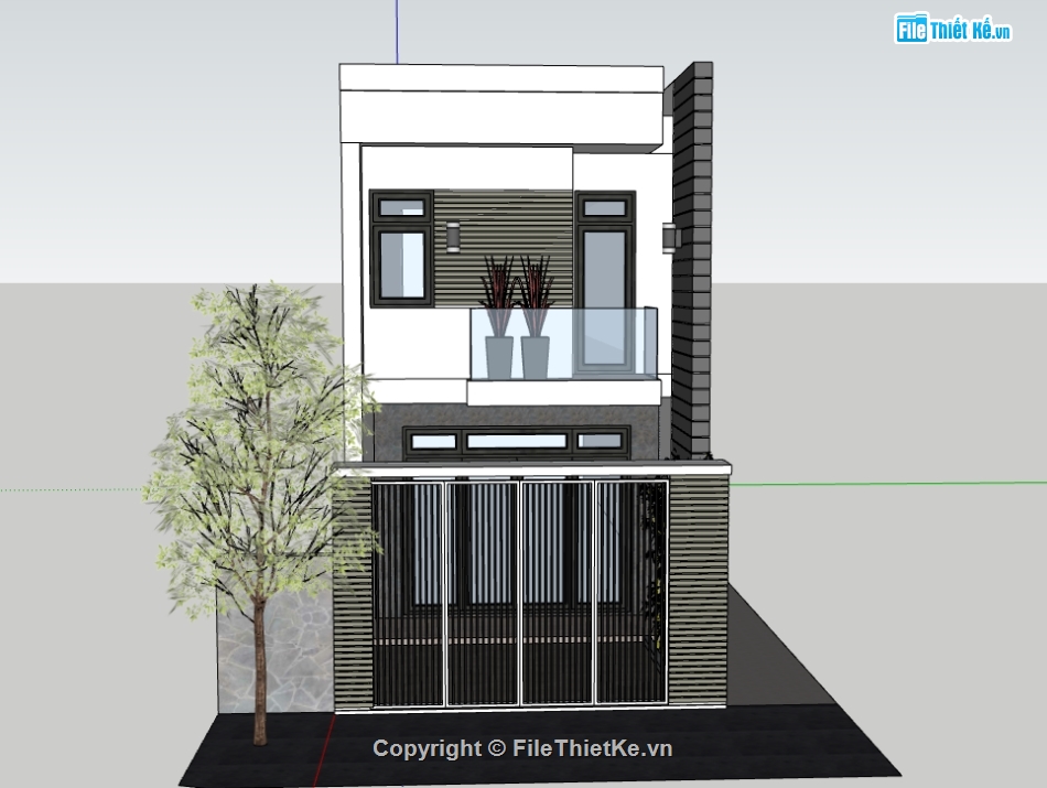 nhà phố 2 tầng 4x20m,mẫu nhà phố 2 tầng,nhà phố 4x20