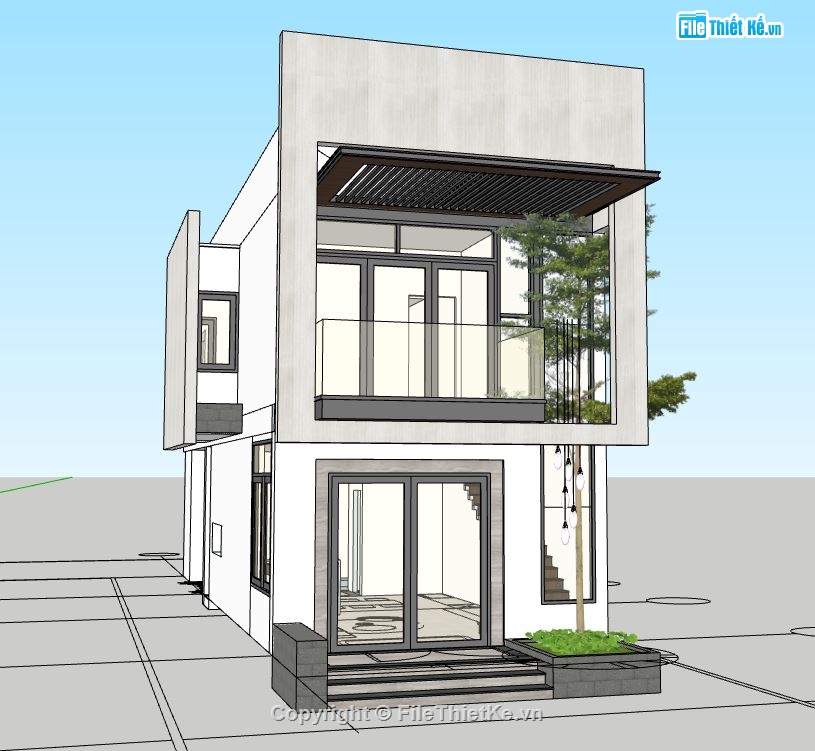 Mẫu nhà phố,su nhà phố 2 tầng,model su nhà phố 2 tầng