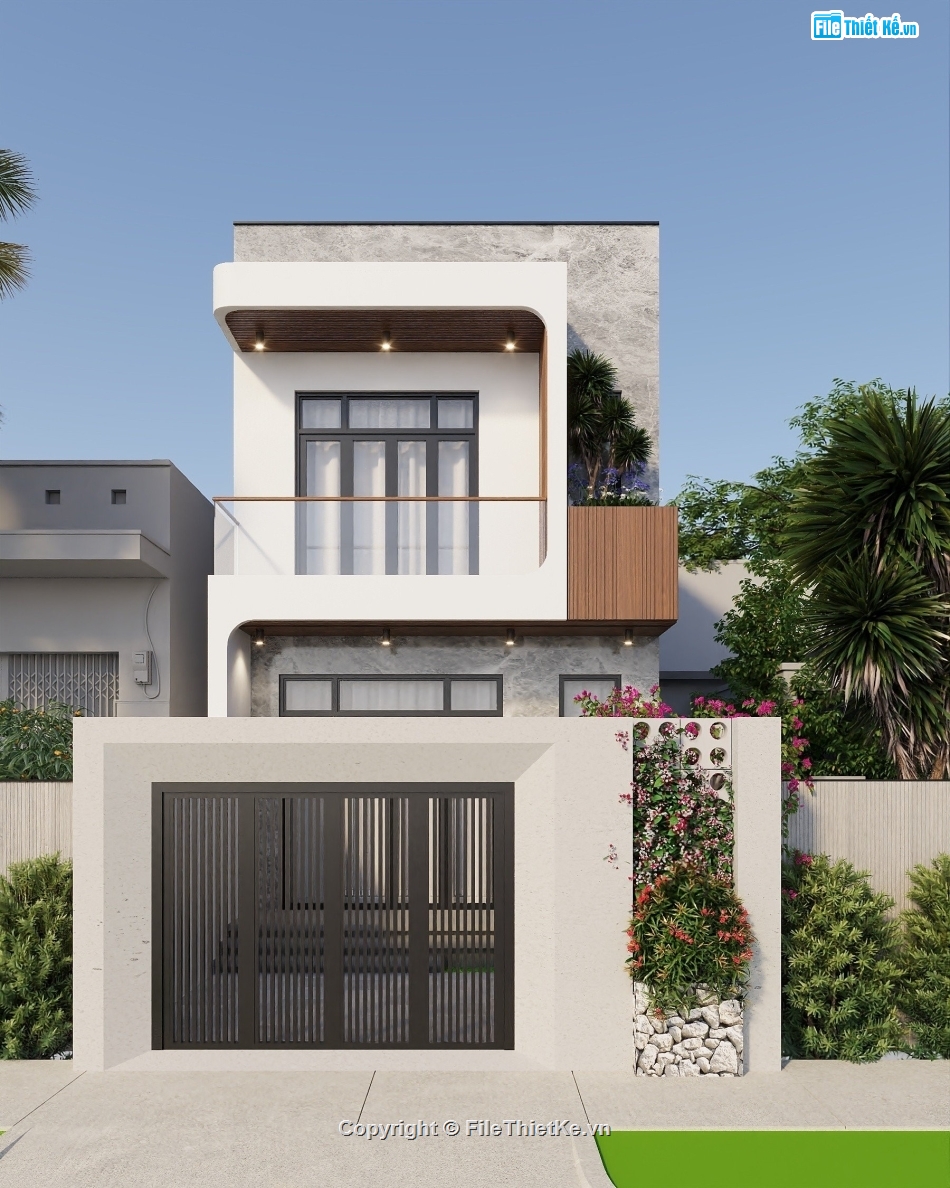nhà phố 2 tầng,Mẫu nhà 2 tầng,Mẫu nhà phố,kiến trúc nhà phố 2 tầng,bản vẽ nhà phố đẹp