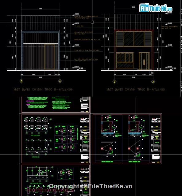 Nhà phố 2 tầng,revit nhà phố 2 tầng,nhà phố 2 tầng file revit,file revit nhà phố 2 tầng