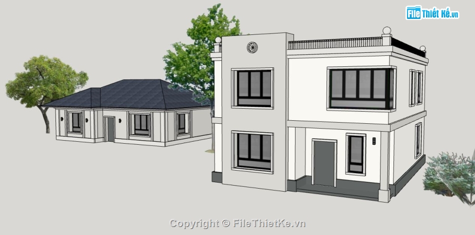 su nhà phố,model su nhà phố,file sketchup nhà phố