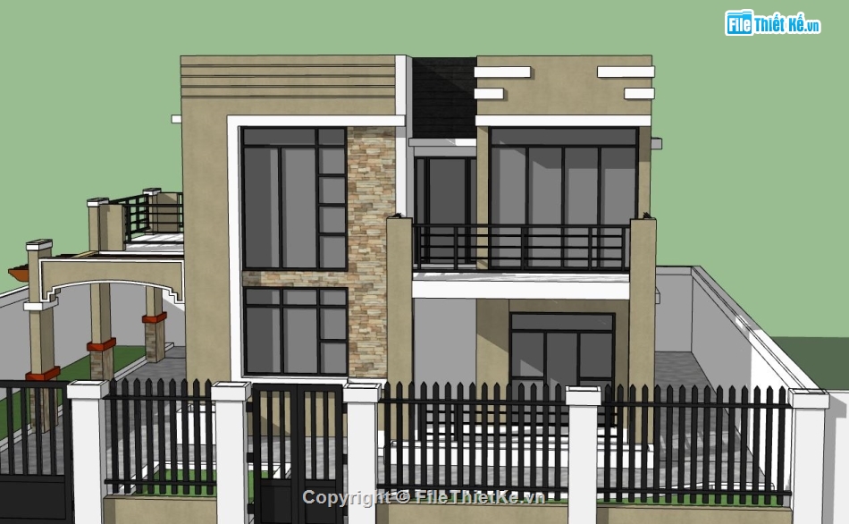 su nhà phố,model su nhà phố,file sketchup nhà phố