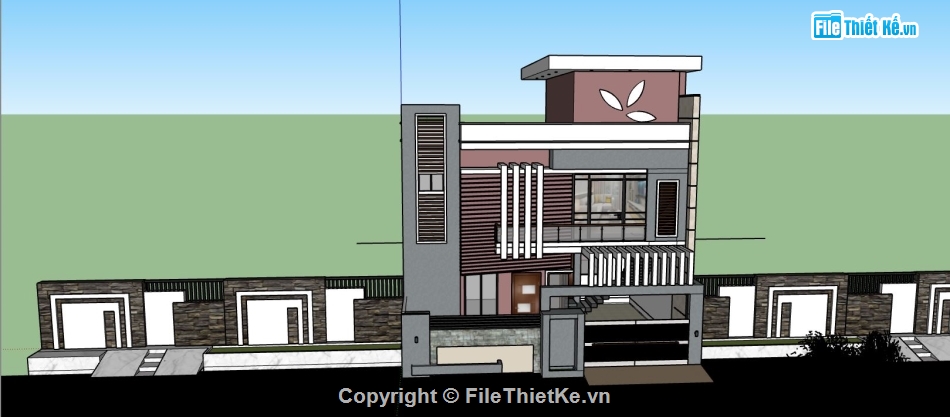 su nhà phố,model su nhà phố,file sketchup nhà phố