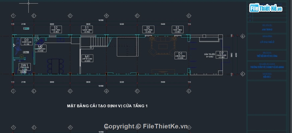 nhà phố 3 tầng 4.2x18.6m,file cad nhà 3 tầng,nhà phố 2 mặt tiền