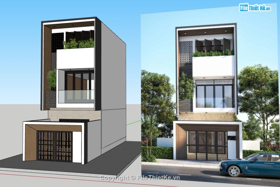 Mẫu nhà phố,su nhà phố,model su nhà phố