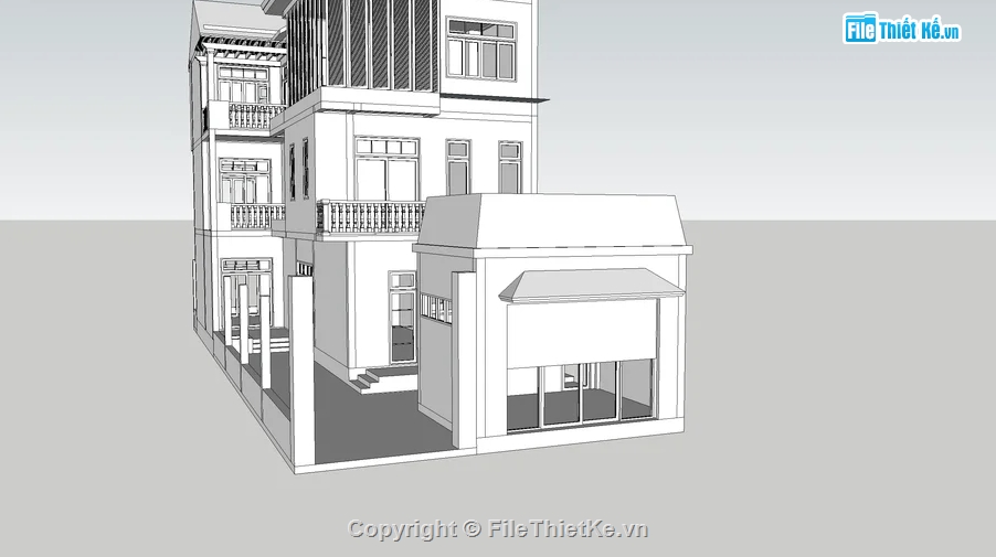 nhà phố 3 tầng,nhà phố,model nhà phố 3 tầng