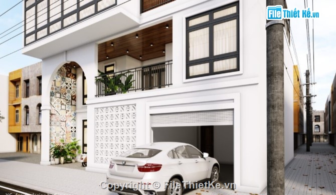 nhà phố 3 tầng,mẫu nhà phố đẹp,mẫu nhà 3 tầng
