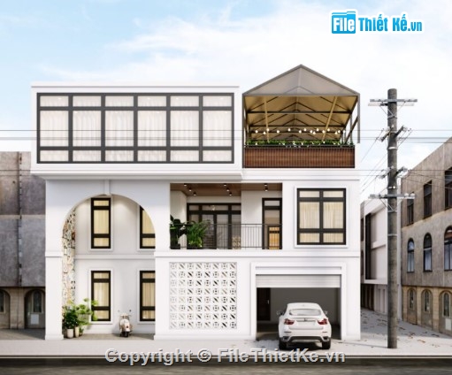 nhà phố 3 tầng,mẫu nhà phố đẹp,mẫu nhà 3 tầng