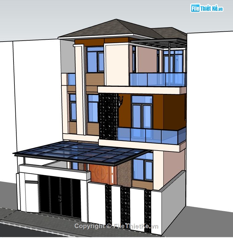 su nhà 3 tầng,model su nhà 3 tầng,file su nhà 3 tầng