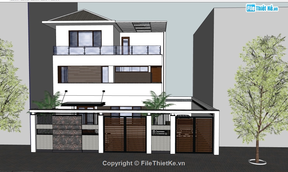 nhà phố 3 tầng,bản vẽ su nhà 3 tầng,nhà 3 tầng