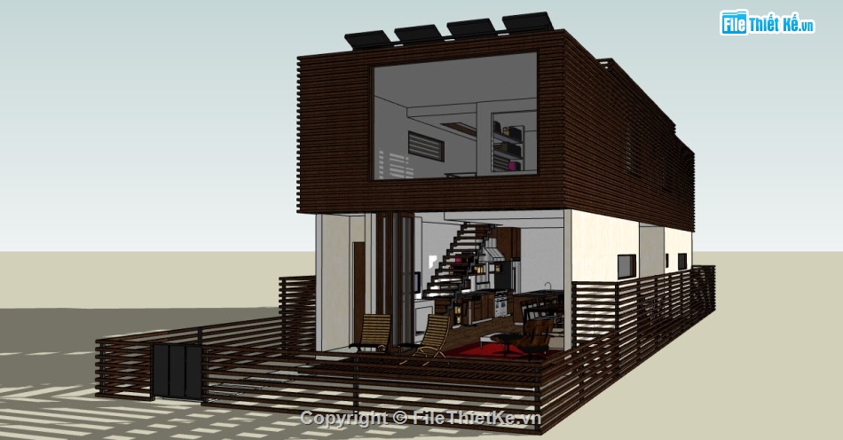 su nhà phố,model su nhà phố,file sketchup nhà phố