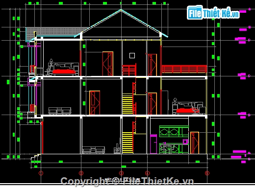 nhà phố 3 tầng,thiết kế nhà phố đẹp,mẫu nhà phố đầy đủ