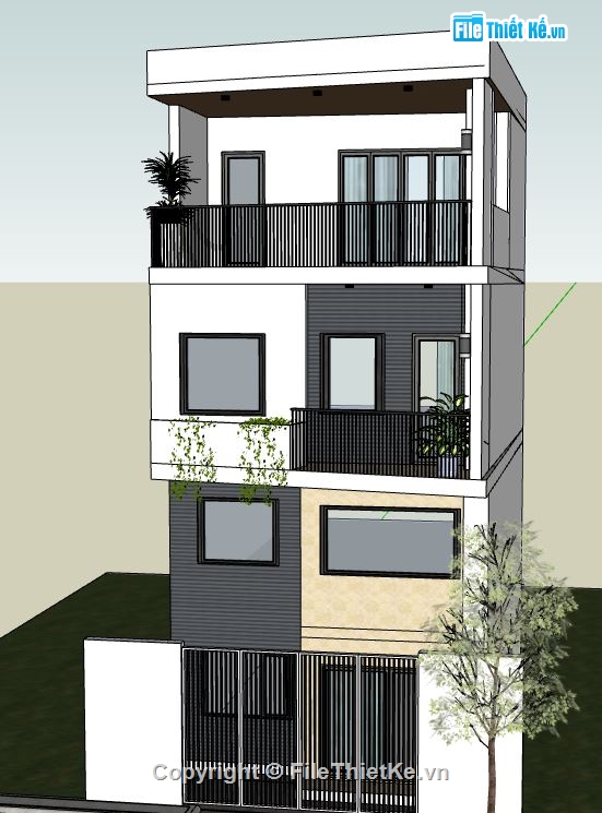 Mẫu nhà phố,su nhà phố,model su nhà phố