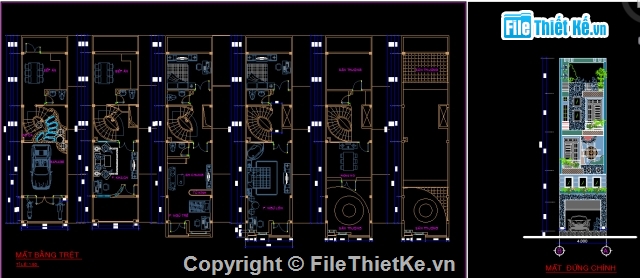 nhà phố 5 tầng,nhà phố 5 tầng 4x16m,Filethietke nhà phố 5 tầng,Filethiếtkế 4x16m