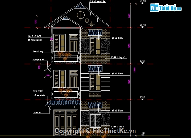 mẫu nhà phố,nhà phố 3 tầng,nhà phố 5.9 x 12.5m,nhà phố đẹp