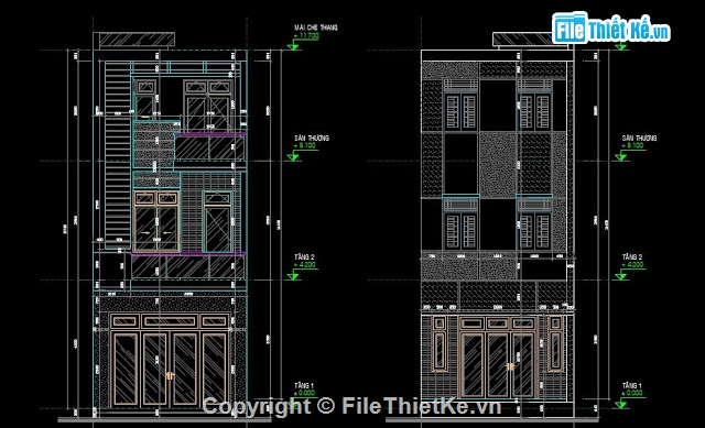 nhà phố 3 tầng,nhà 3 tầng,Mẫu nhà phố,3 tầng,nhà phố 5 x 20m