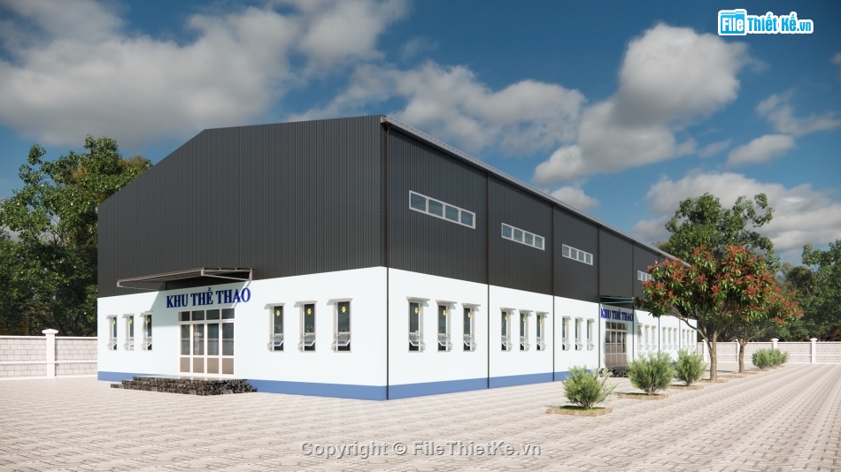 thiết kế nhà thi đấu thể thao,nhà thi đấu thể thao file sketchup,model su nhà thi đấu thể thao,sketchup nhà thể thao