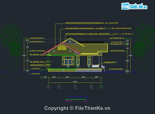 kiến trúc nhà đẹp,nhà trệt mái thái,nhà mái thái độc đáo