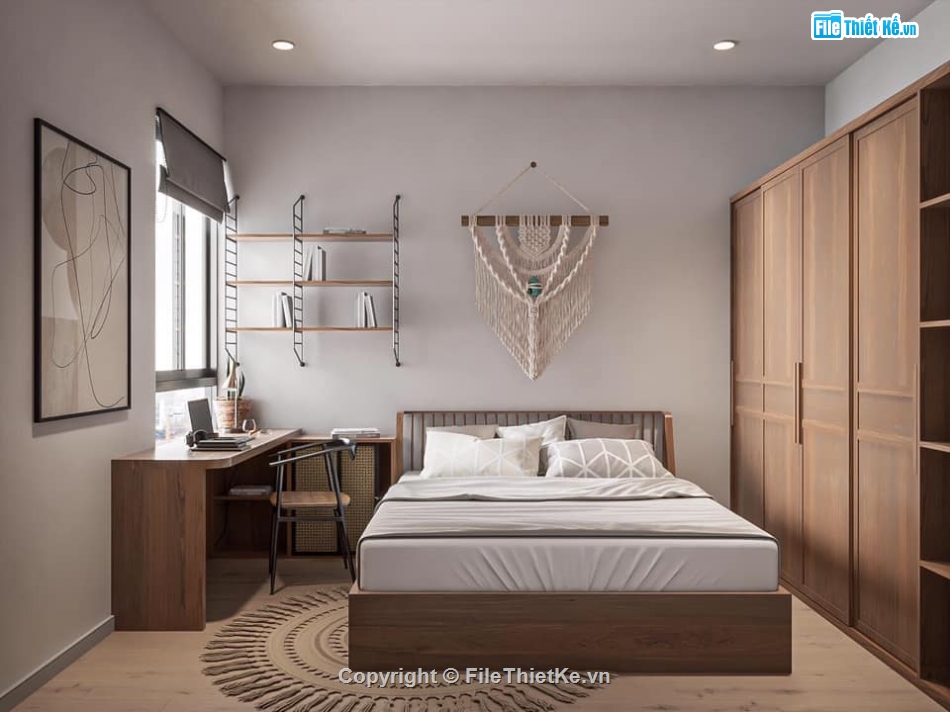 sketchup nội thất căn hộ,nội thất căn hộ,3d nội thất căn hộ cao cấp,file sketchup nội thất căn hộ