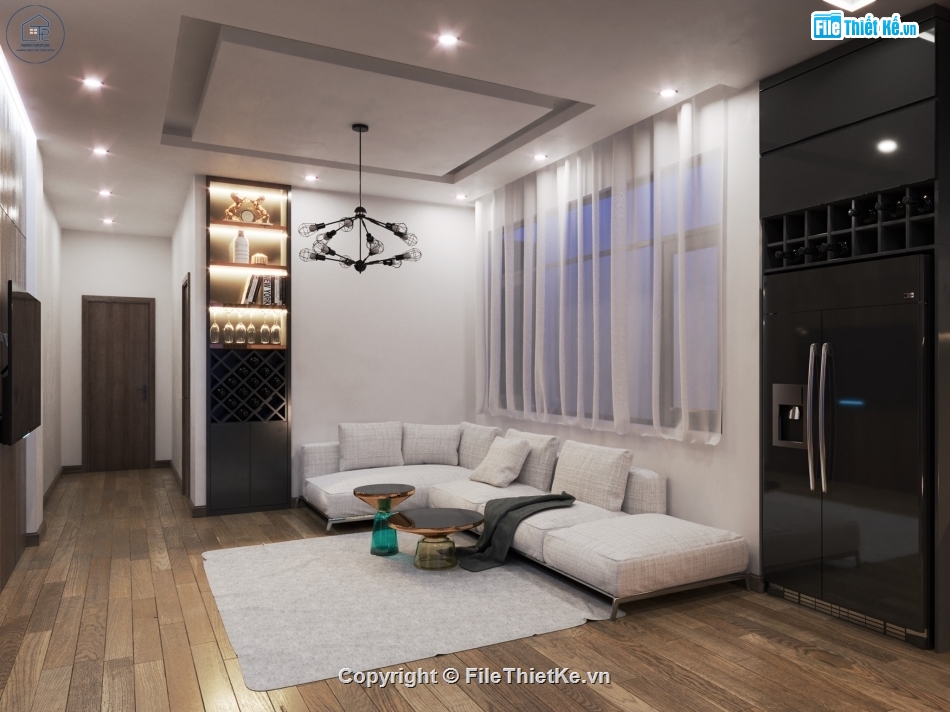 căn hộ cao cấp,sketchup nội thất căn hộ,nội thất căn hộ,model su căn hộ