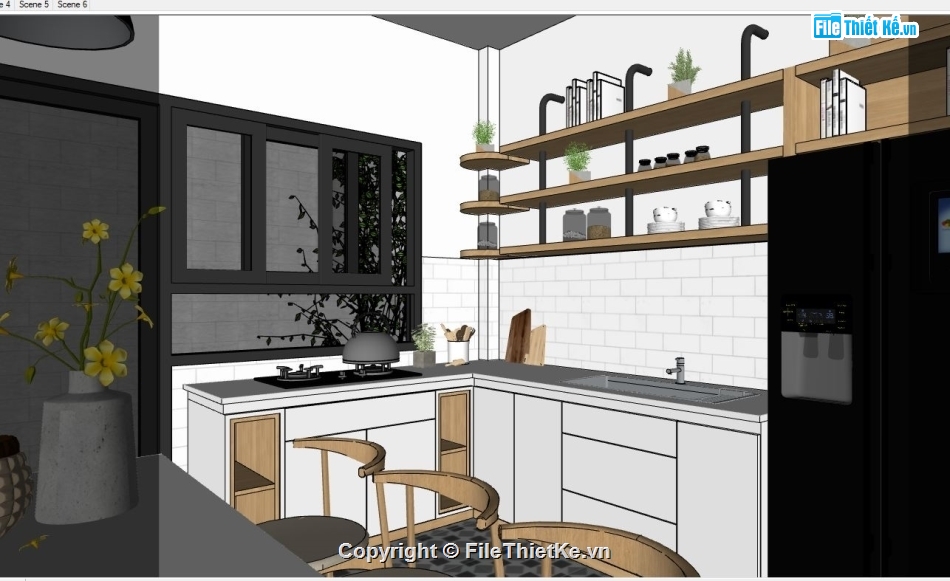 thiết kế căn hộ cao cấp,thiết kế căn hộ,sketchup nội thất,sketchup nội thất căn hộ