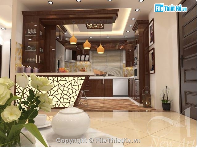 file 3d sketchup,sketchup nội thất,sketchup nội thất bếp,dựng 3dsu khách bếp