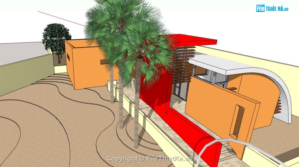 thư viện sketchup,phòng thư viện file su,file su nội thất