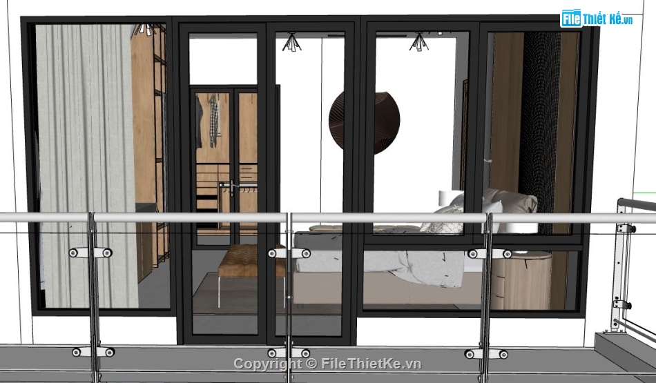 Mẫu nội thất phòng ngủ,sketchup nội thất phòng ngủ,phòng ngủ sketchup,File sketchup nội thất phòng ngủ,model nội thất phòng ngủ sketchup