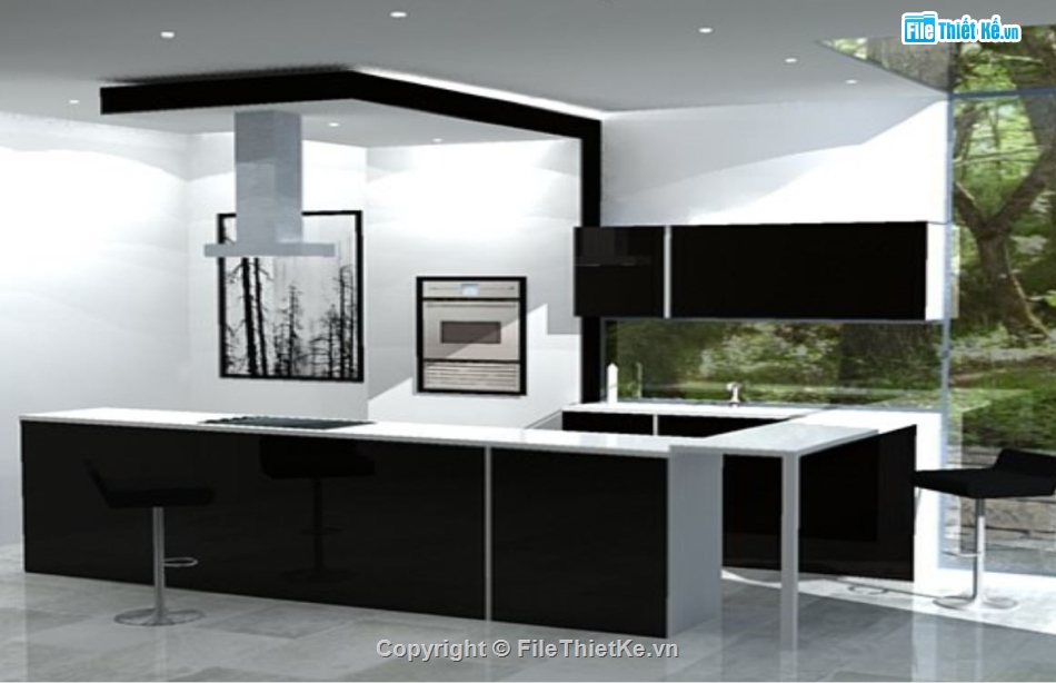 model su phòng bếp,model sketchup phòng bếp,sketchup phòng bếp