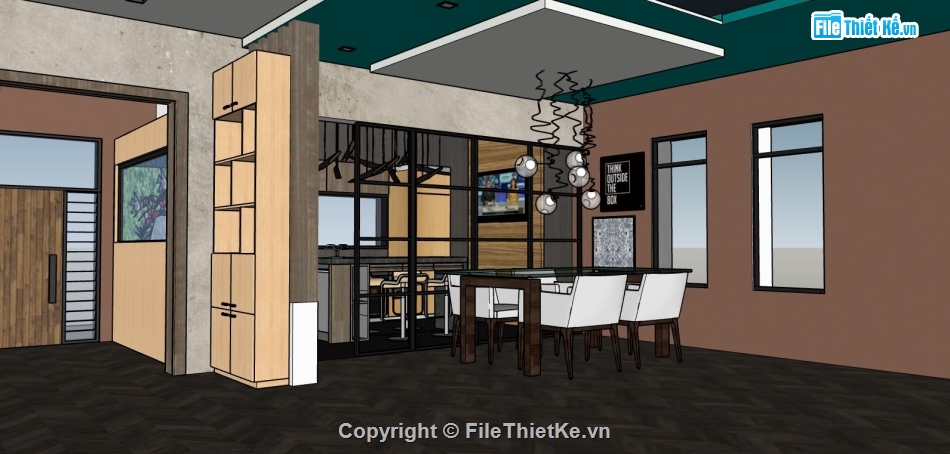 model su phòng bếp,su phòng bếp,model sketchup phòng bếp