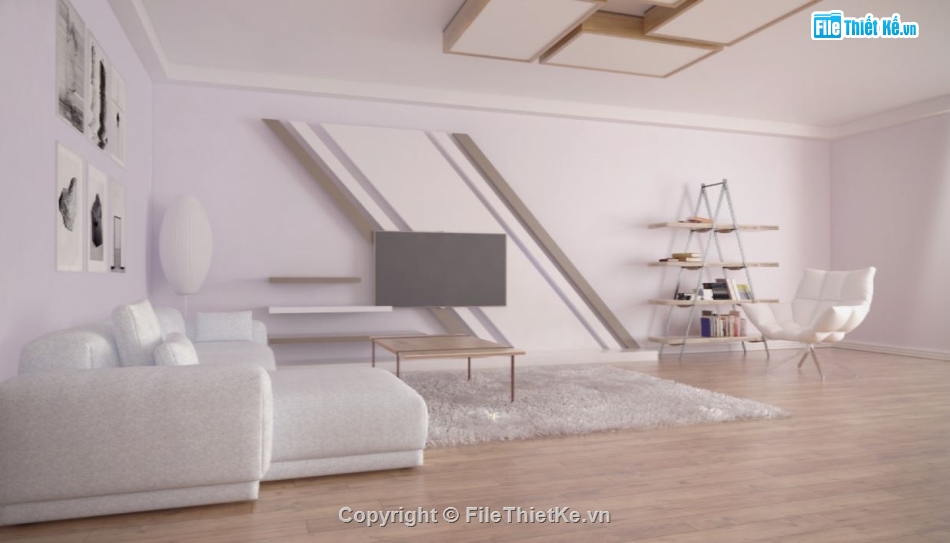 file su salon phòng khách,file su salon tóc,sketchup phòng khách salon