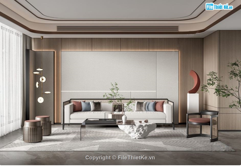 sketchup phòng khách,phòng khách 3d,sketchup phòng khách hiện đại,phòng khách hiện đại