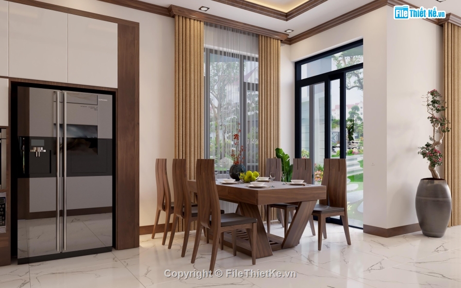 phòng khách sang trọng,file sketchup phòng khách,sketchup phòng khách,su phòng khách bếp