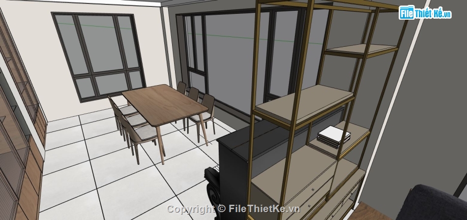 phòng khách đẹp,su phòng khách,sketchup phòng khách