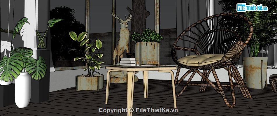 phòng khách file su,phòng khách file su đẹp,file sketchup phòng khách,su mẫu phòng khách