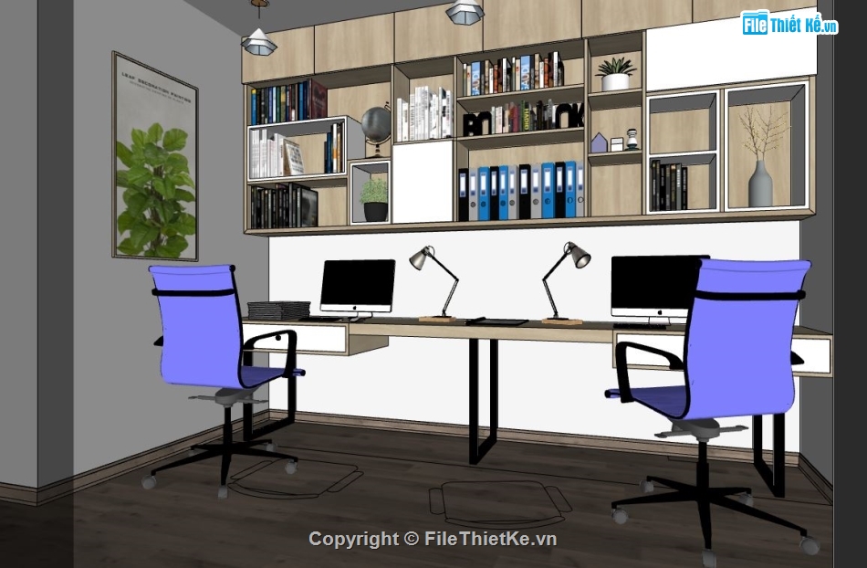 file 3d sketchup,văn phòng làm việc,phòng làm việc su đẹp,su phòng làm việc